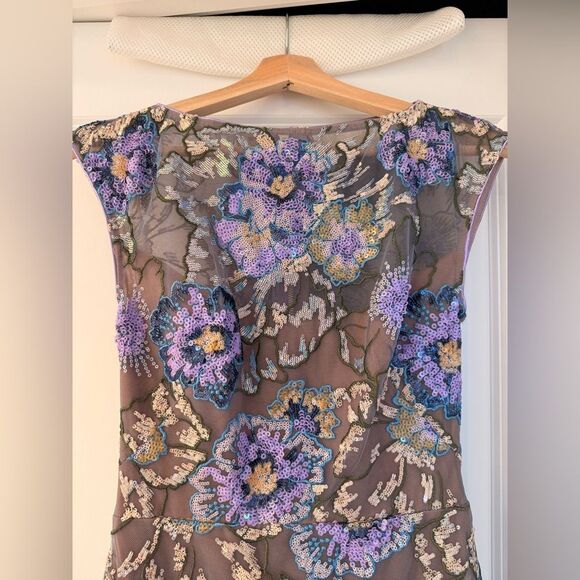 NWOT Bronx and Banco Violet Floral Maxi Dress - Picture 7 of 15